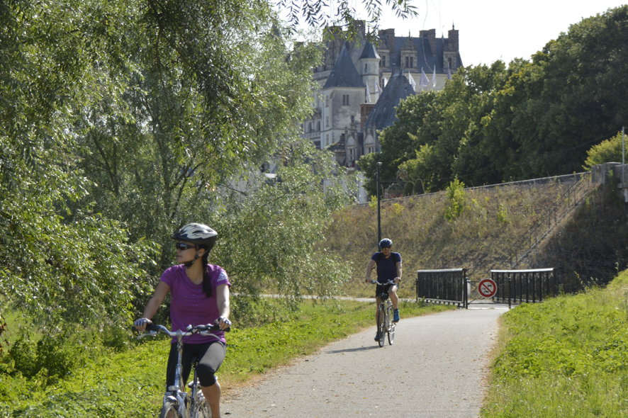 Local campsite of l’Ile d'Or in Amboise. Campsite in Amboise in the